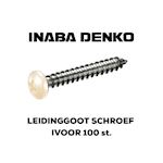 Inaba Denko schroef RVS kruiskop – Ivoor (doos à 100st)