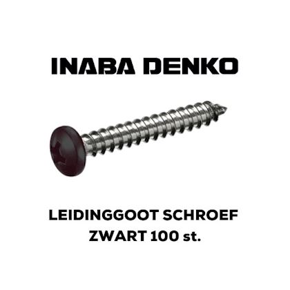 Inaba Denko schroef RVS kruiskop – Zwart (doos à 100st)